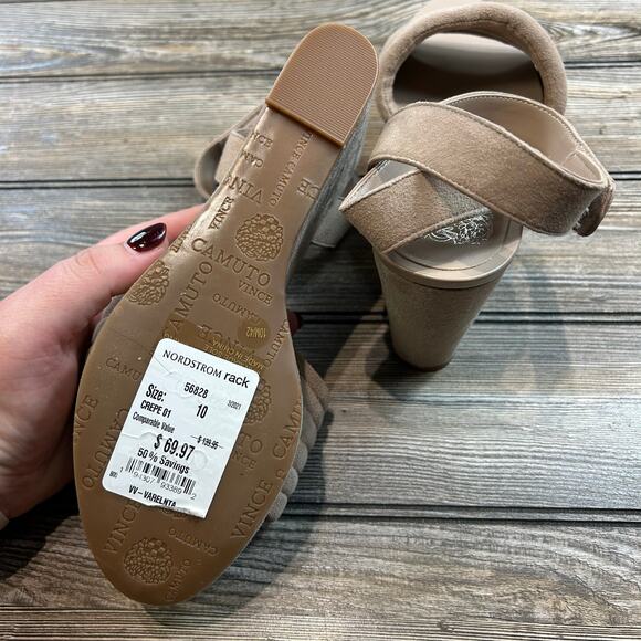 Vince Camuto Varelnta Wedge Sandal NWOB size 10 - Picture 6 of 7